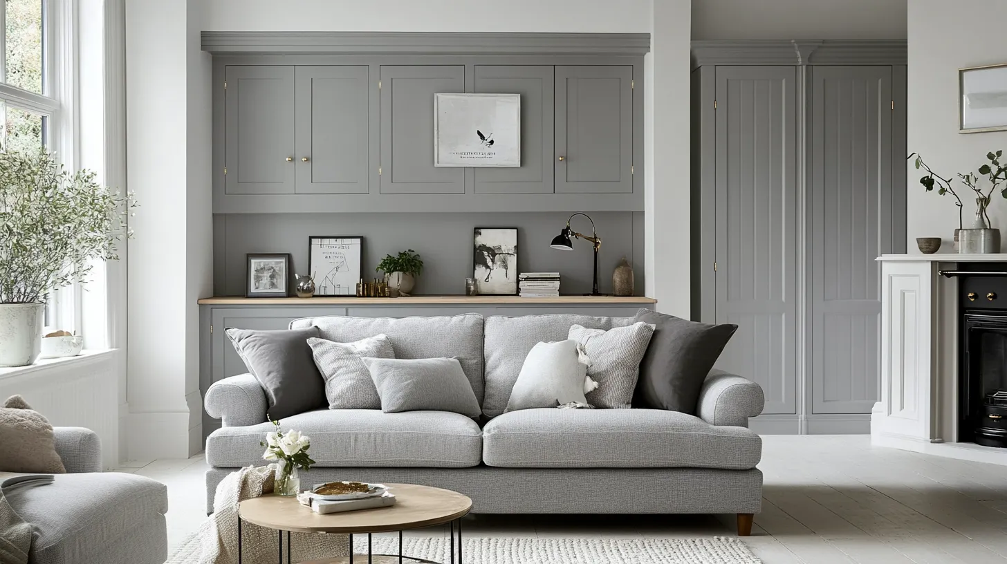 grey with white combination wall colour paint