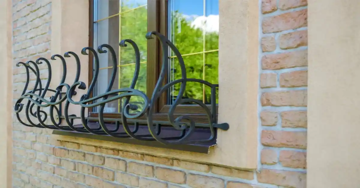 heavy iron grills shape window grill design