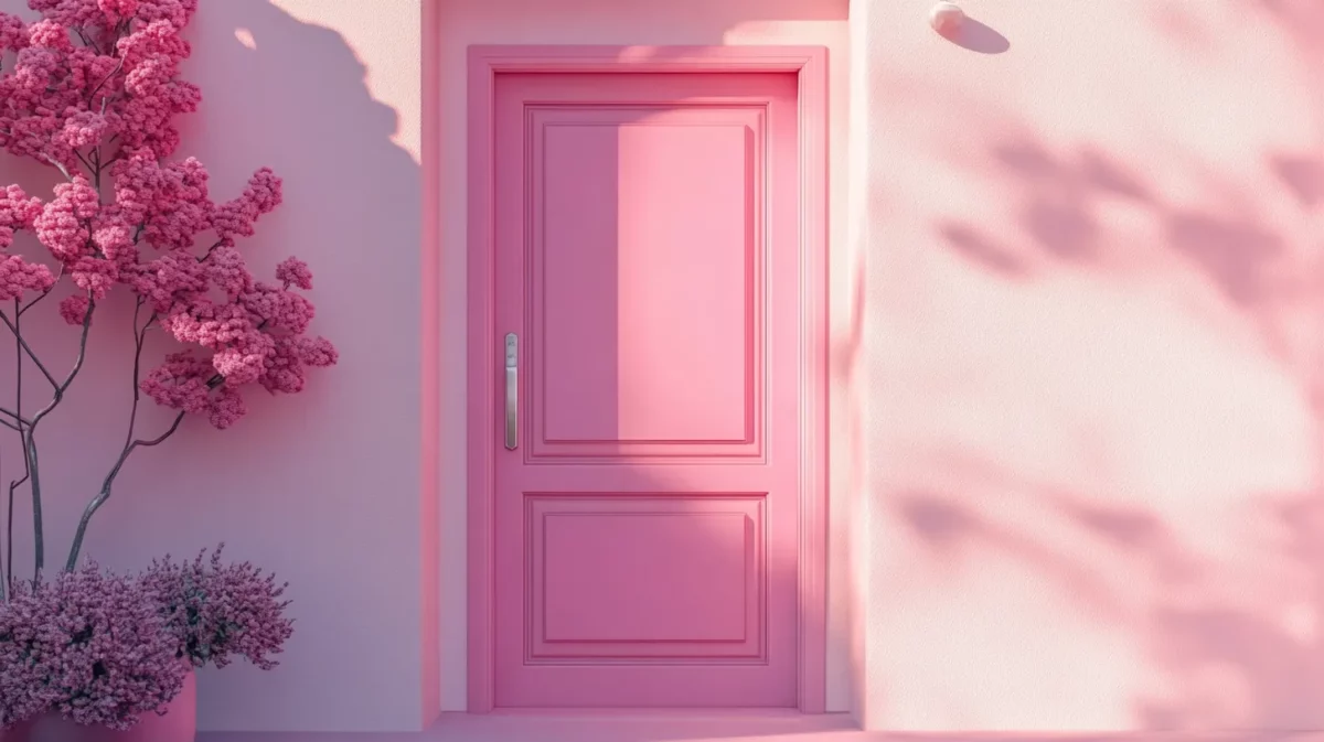 pastels door painting idea