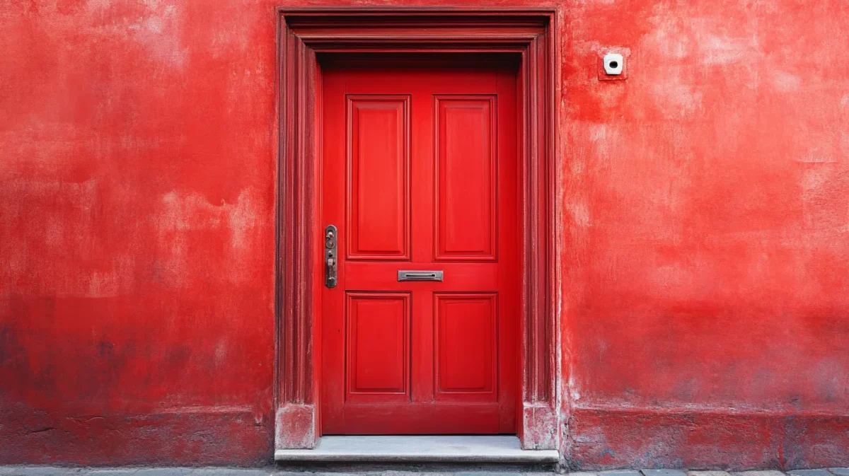 red door painting idea