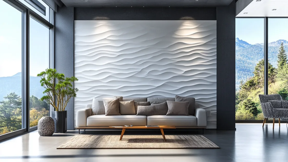 3D PVC Wall Panel Design idea