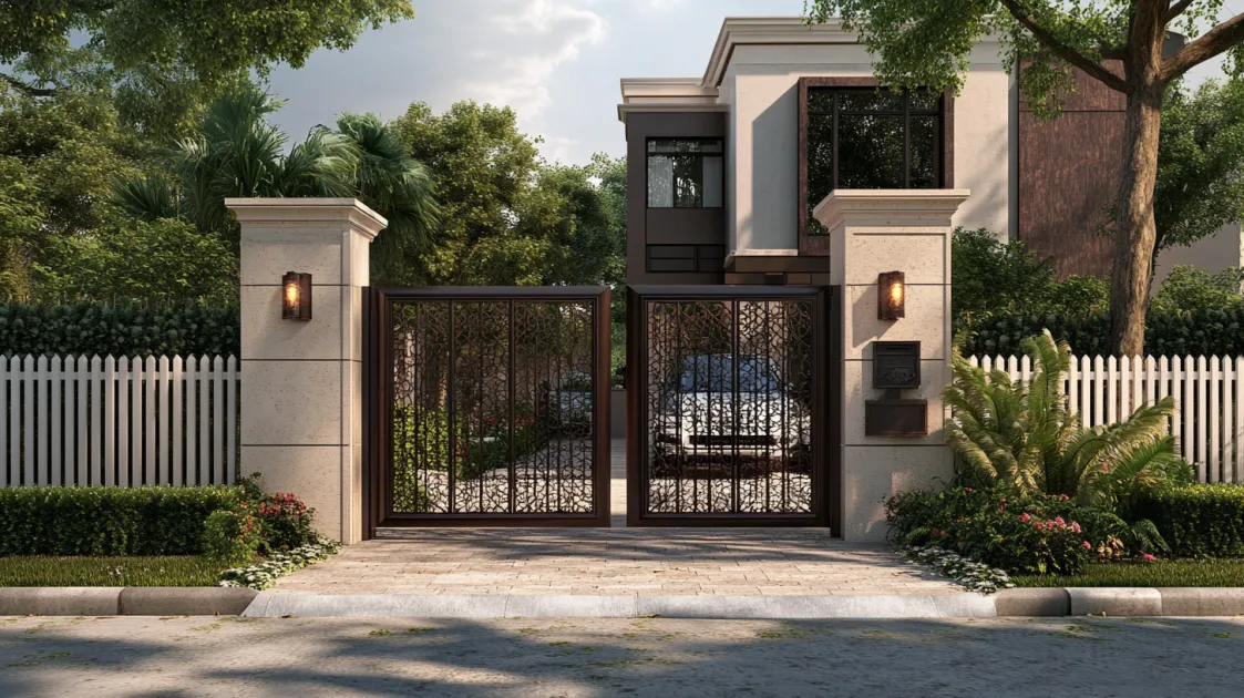 Front Compound Wall Gate Design