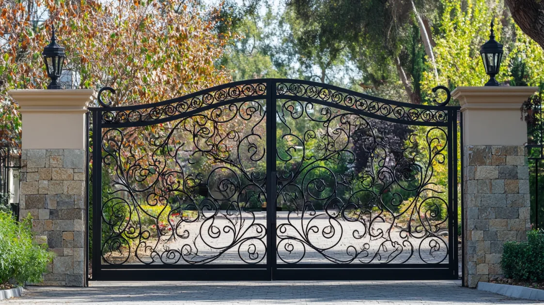 Iron Front Gate Design