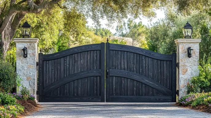 Wooden Front Gate Design