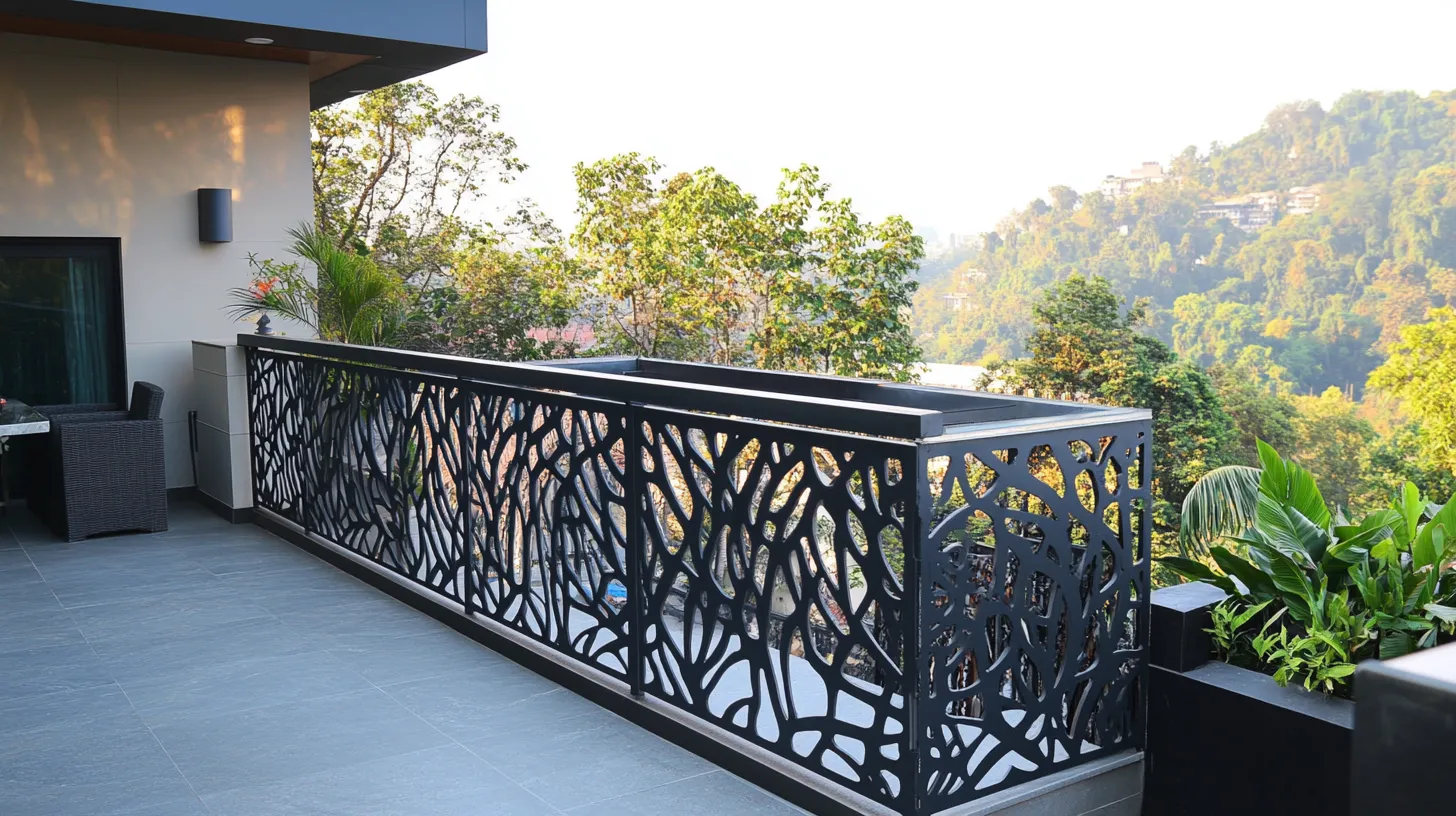 bold grill railing design