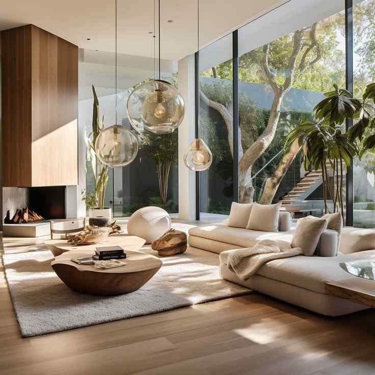 contemporary zen living room design idea