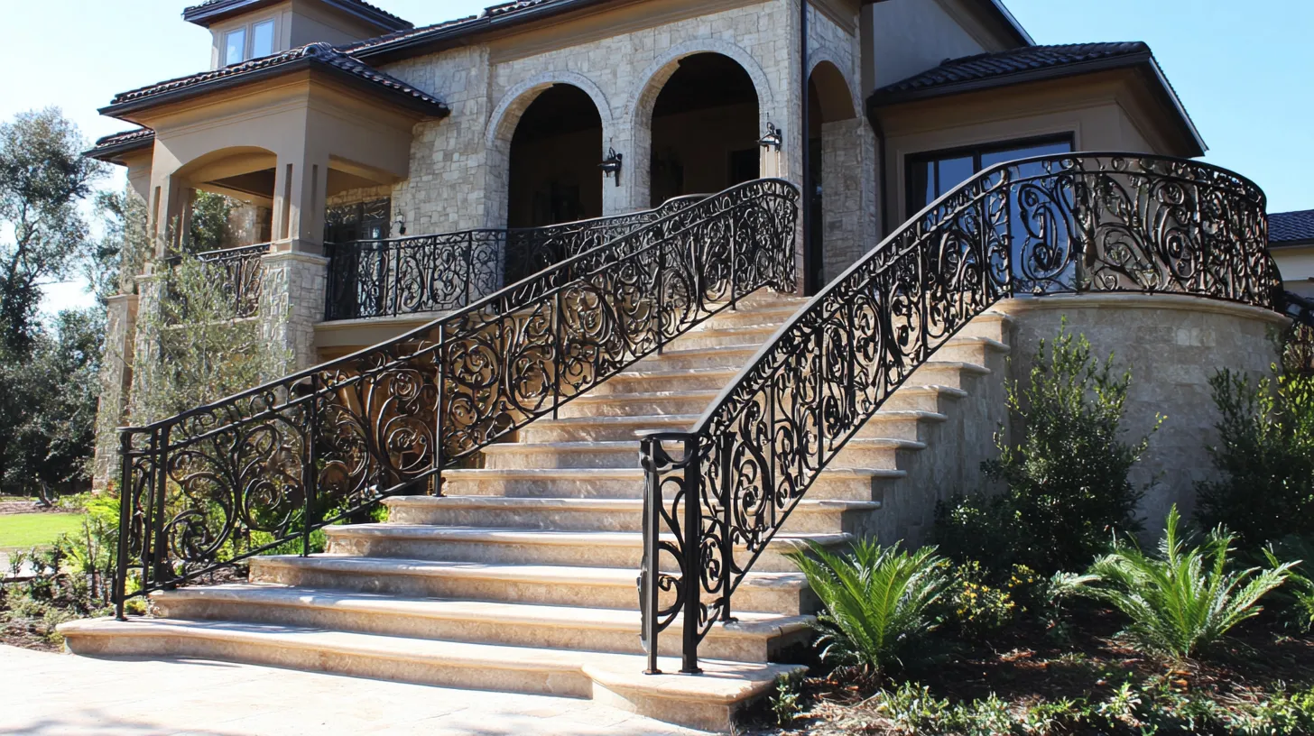 design of wrought iron railings