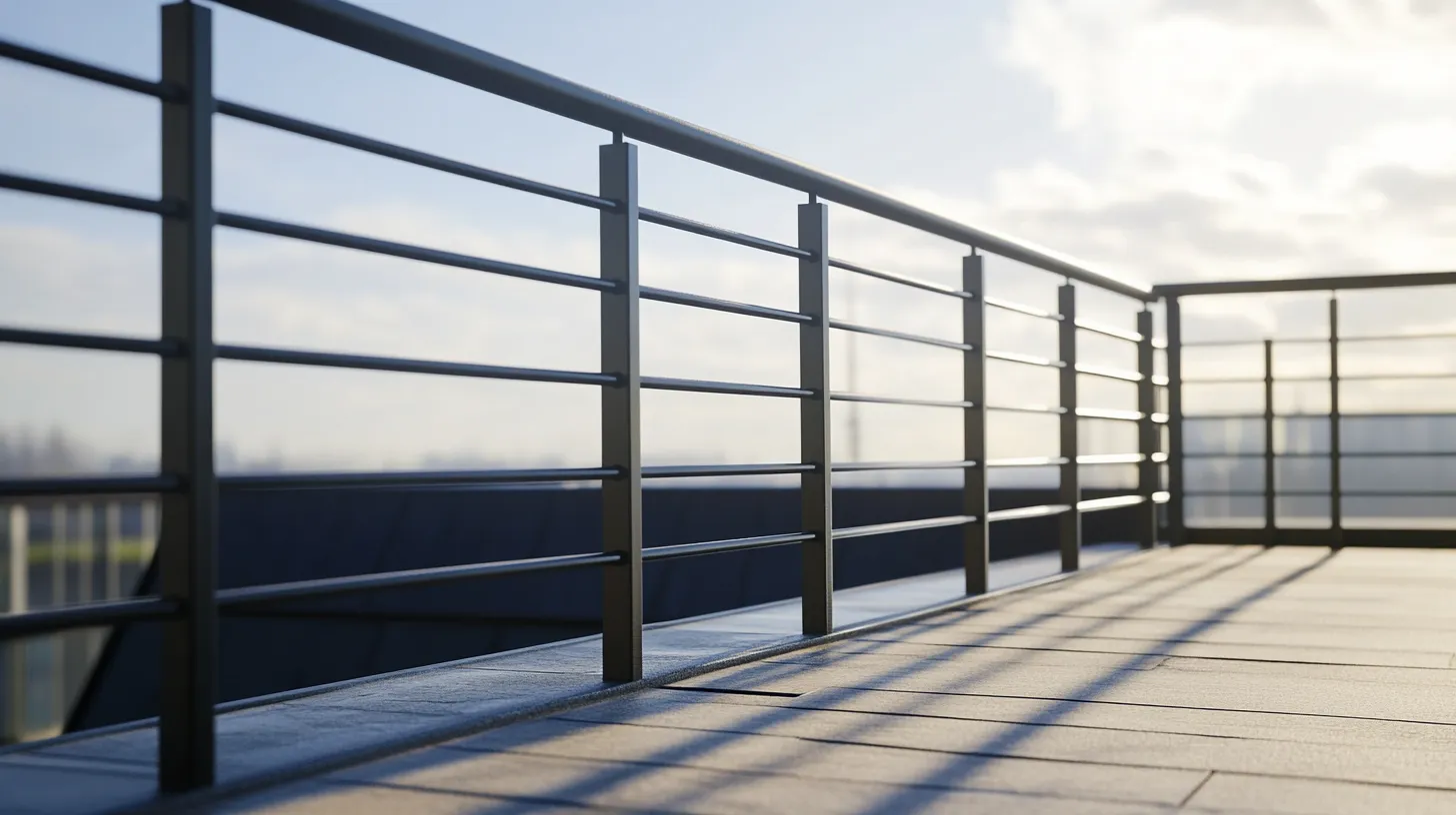 industrial looking railing design