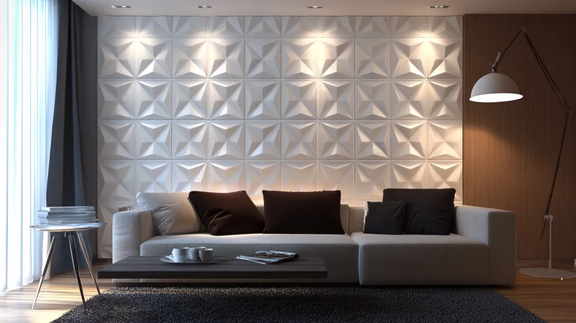 PVC Wall Panels Designs For The Living Room