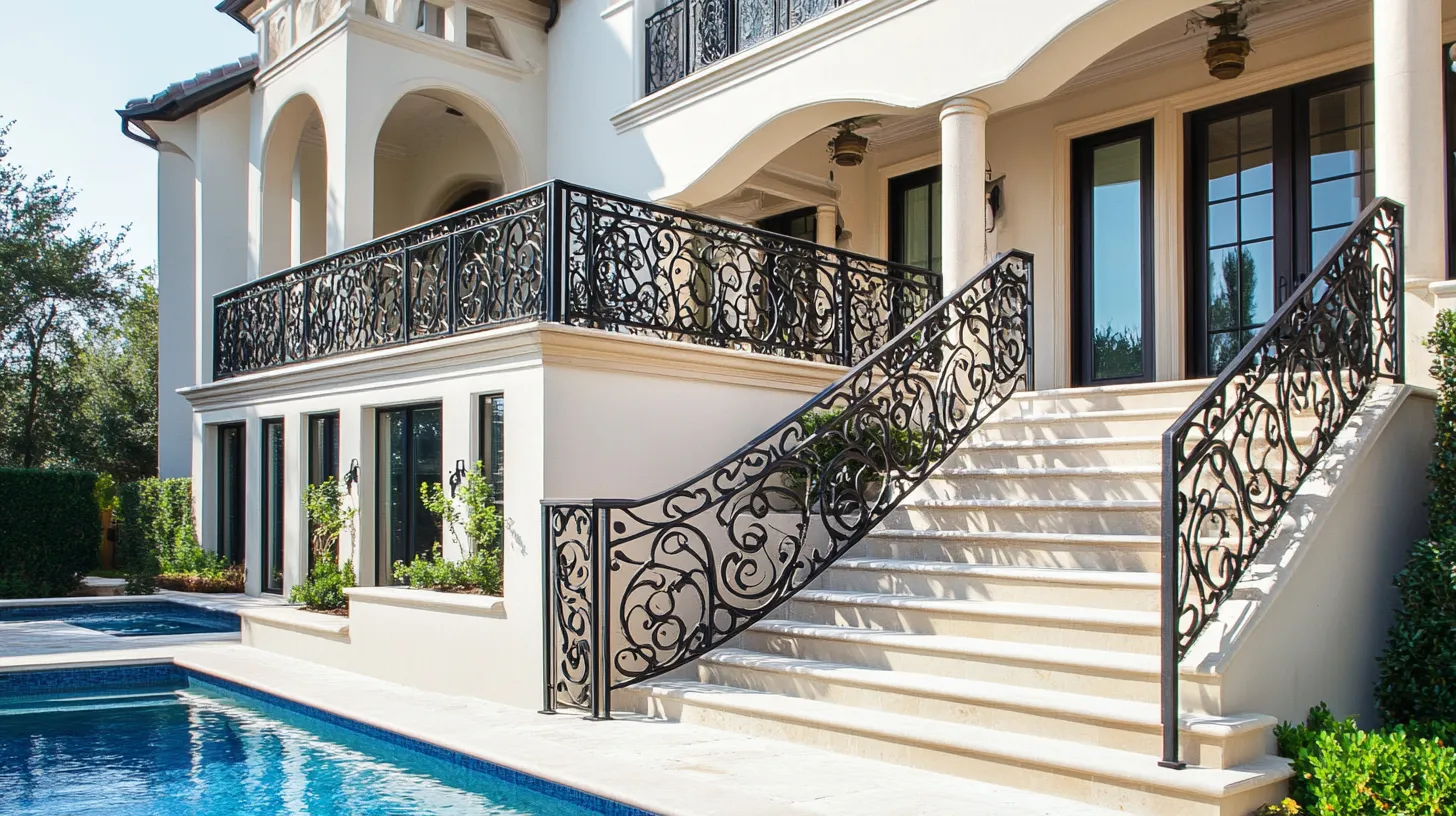 steel roof railing design