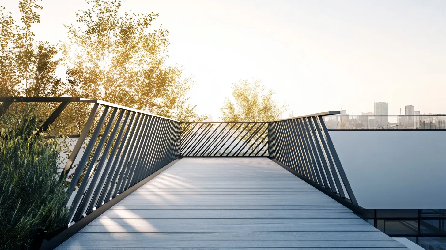 zigzag shaped railing design