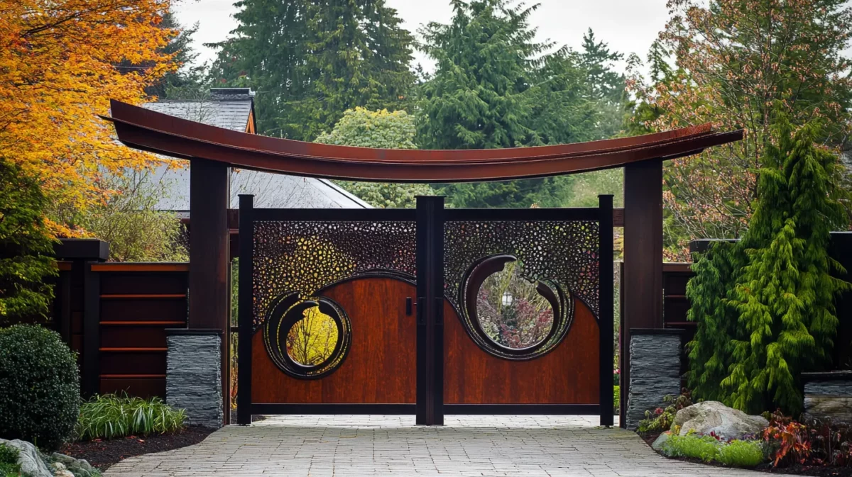 asian influence on iron gate design