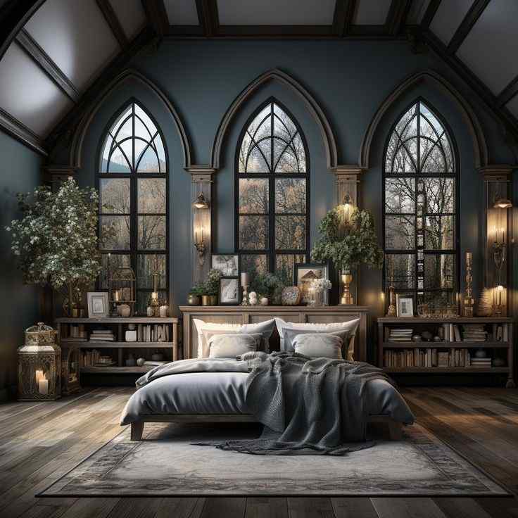 Gothic Style  Interior Designs for Bedroom