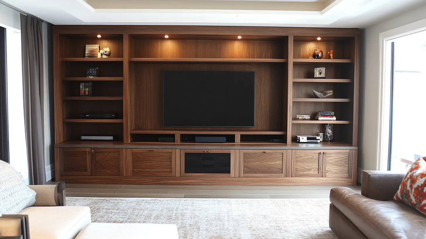 contemporary wall unit design for bedroom