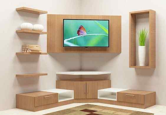  Corner TV Unit design for living room