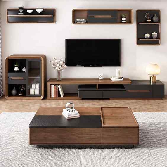 elevate your living room with mid century modern tv unit designs