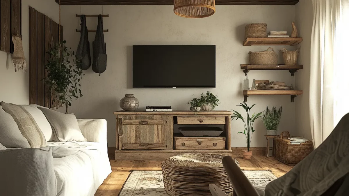 farmhouse style tv unit design