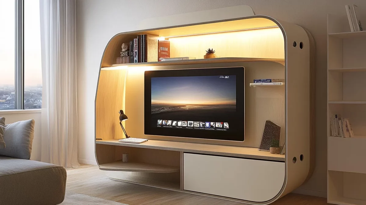 foldaway tv unit design