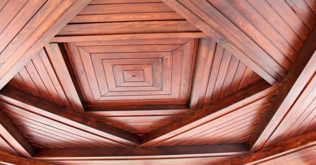 geometric wooden false ceiling design