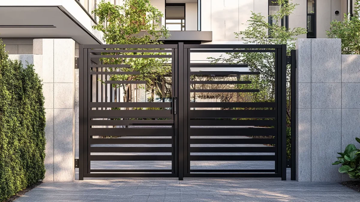 industrial chic iron gate design