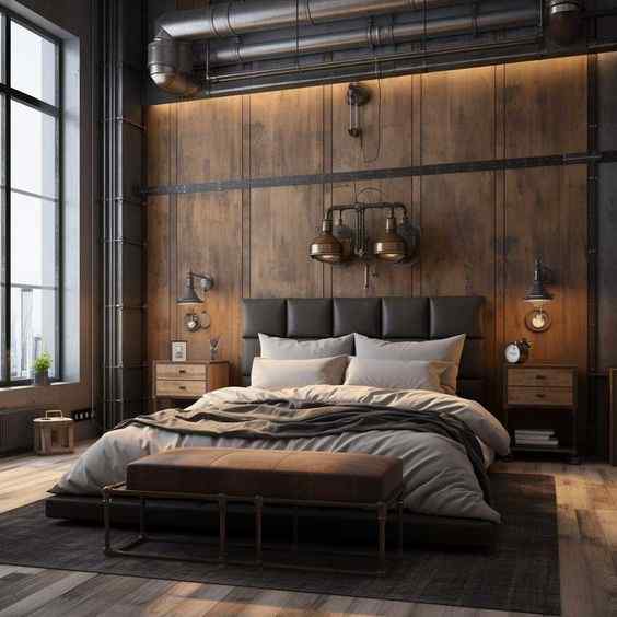 industrial style interior designs for your bedroom