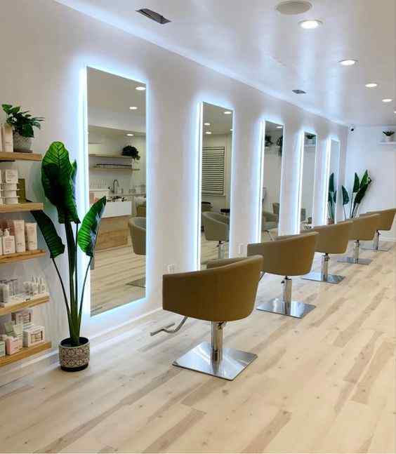 lighting budget salon interior design