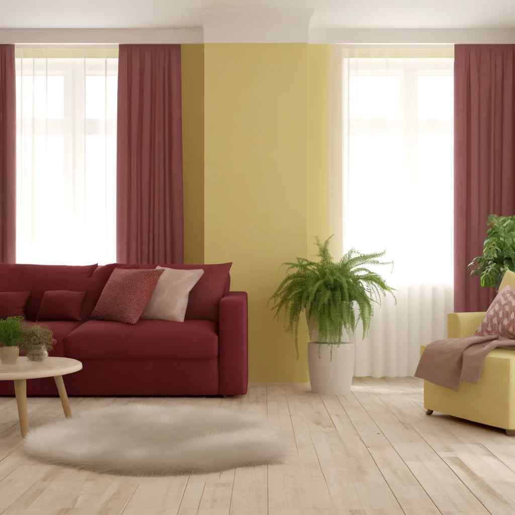 maroon and pale yellow color combination