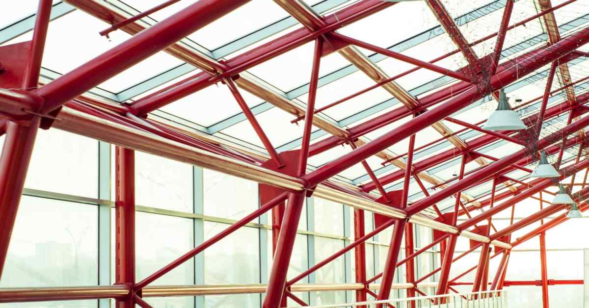 modern steel railing design for the roof