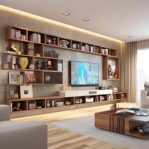 open shelving sensation tv unit design