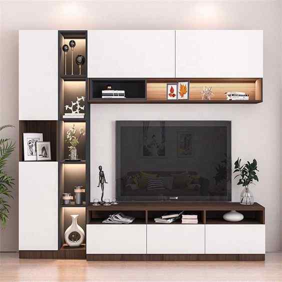 vintage style tv unit design