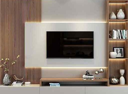 wall mounted media console tv unit designs for small bedroom