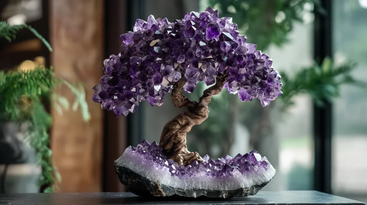 amethyst crystal tree vastu