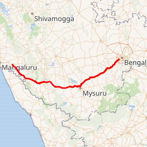 bangalore mysore expressway route map