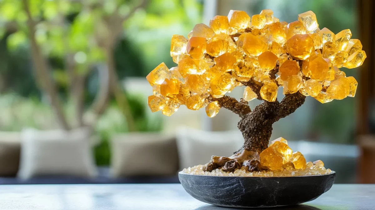 citrine crystal tree vastu