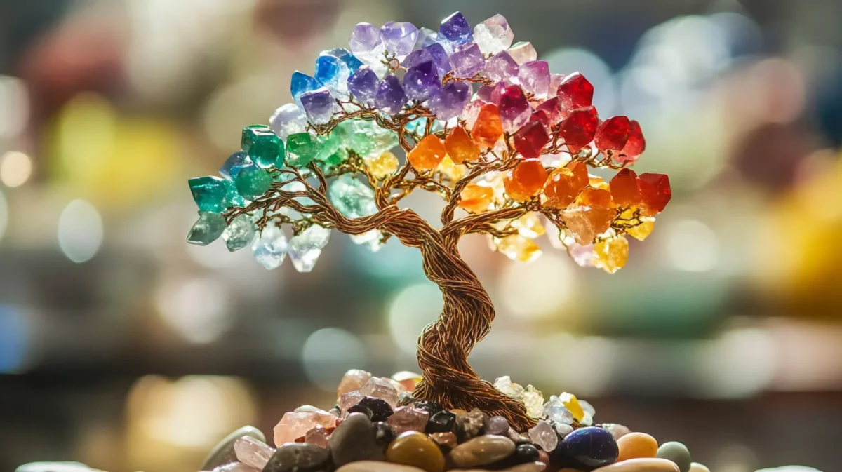 crystal gemstone tree benefits