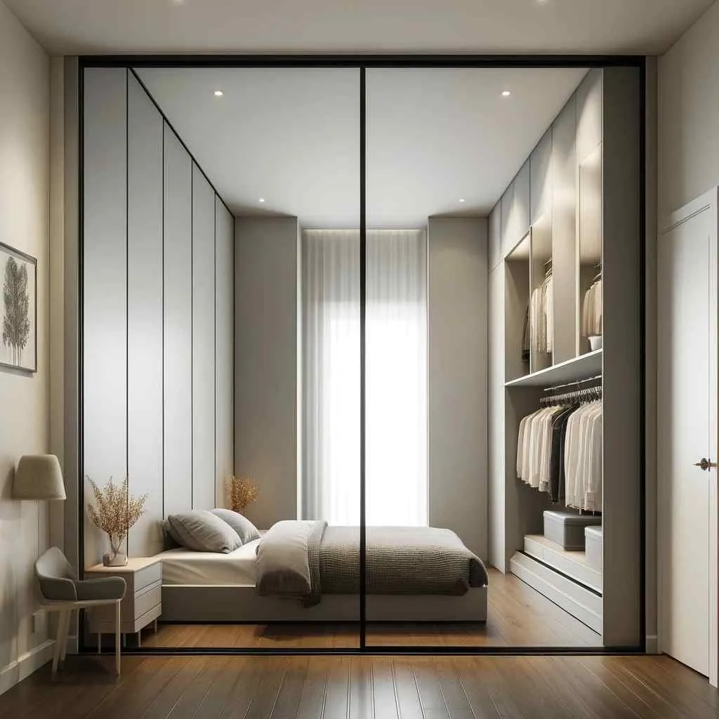 floor to ceiling space optimisation 2 door sliding wardrobe designs for small bedroom