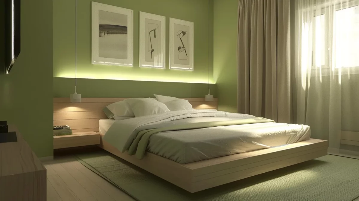 green bedroom paint colour