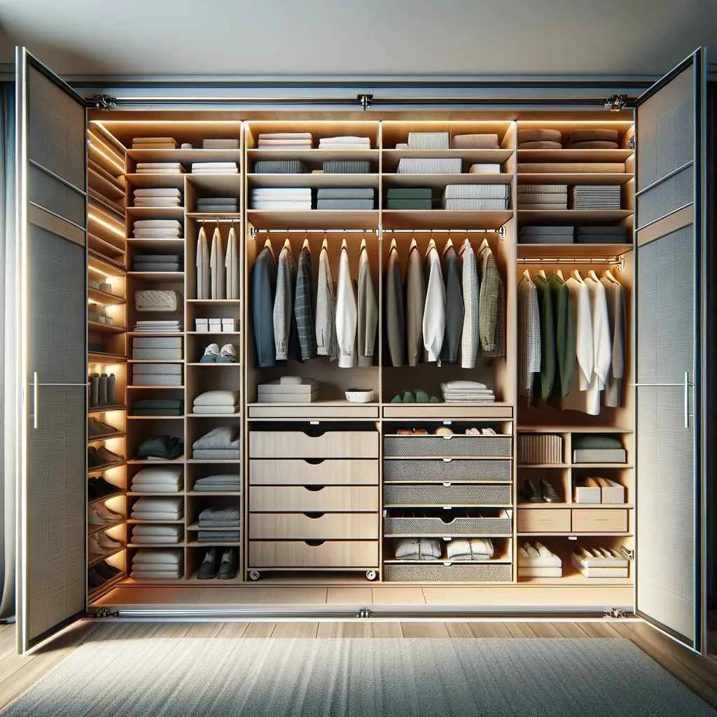 intelligent storage systems 2 door sliding wardrobe inside design