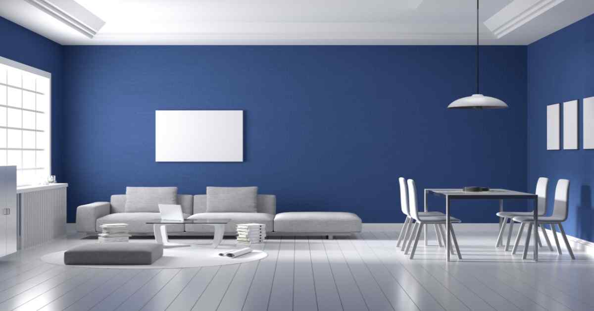 sky blue and white hall colour combination for living room