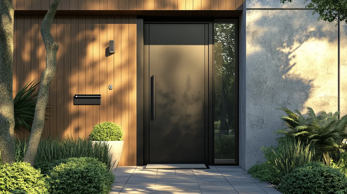 modern safety door designs with sleek and secure