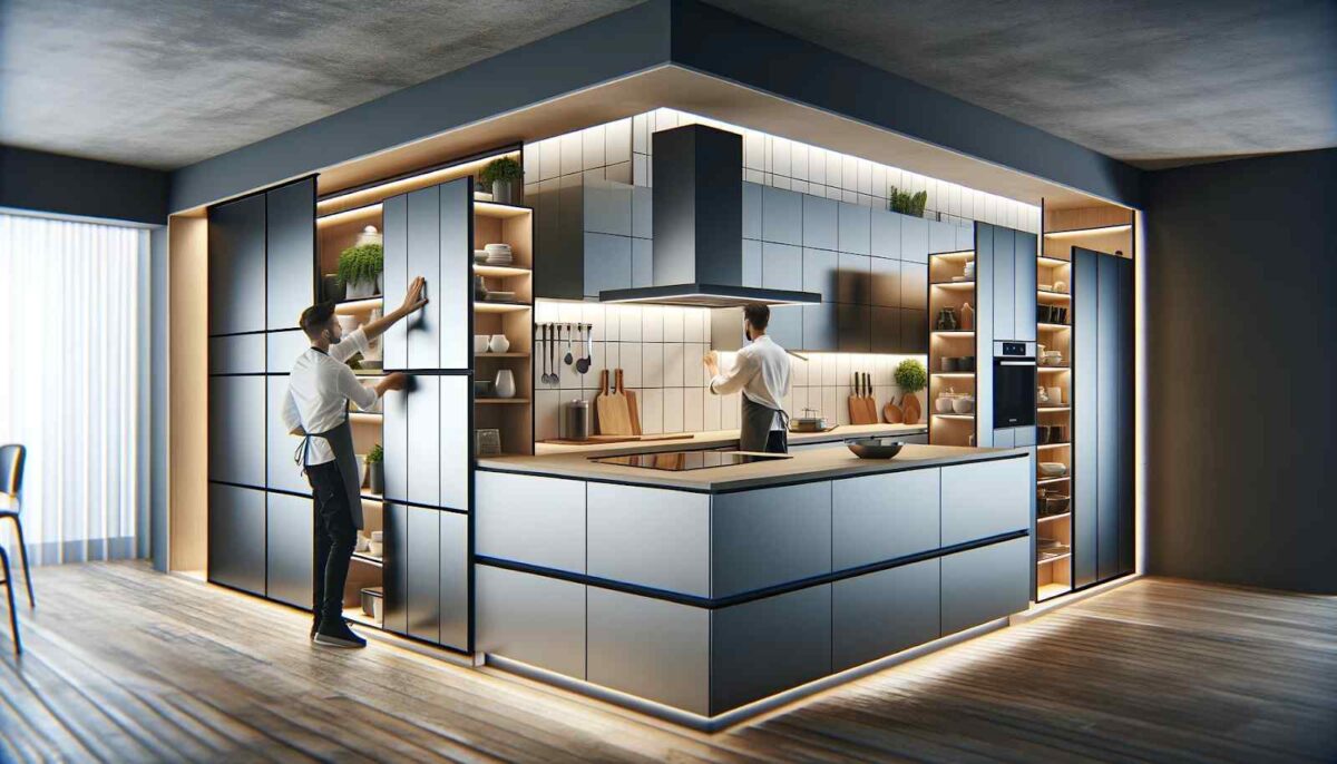 modular magnetic walls in restaurant kitchen design