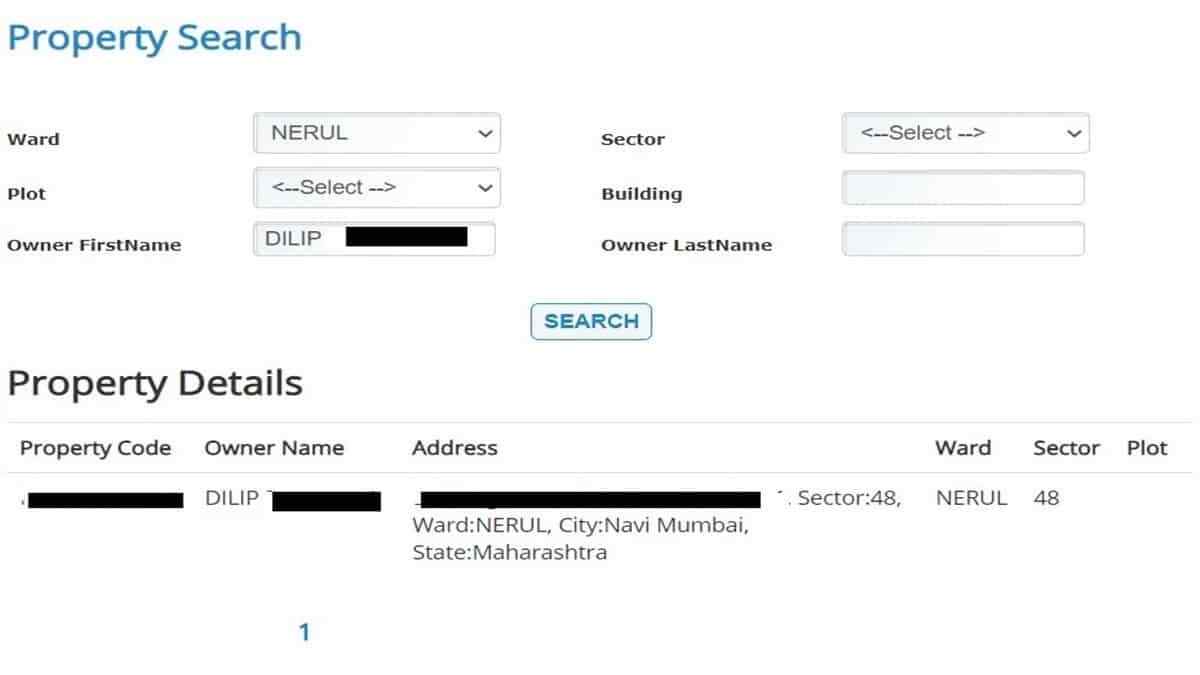 nmmc property tax bill search by name