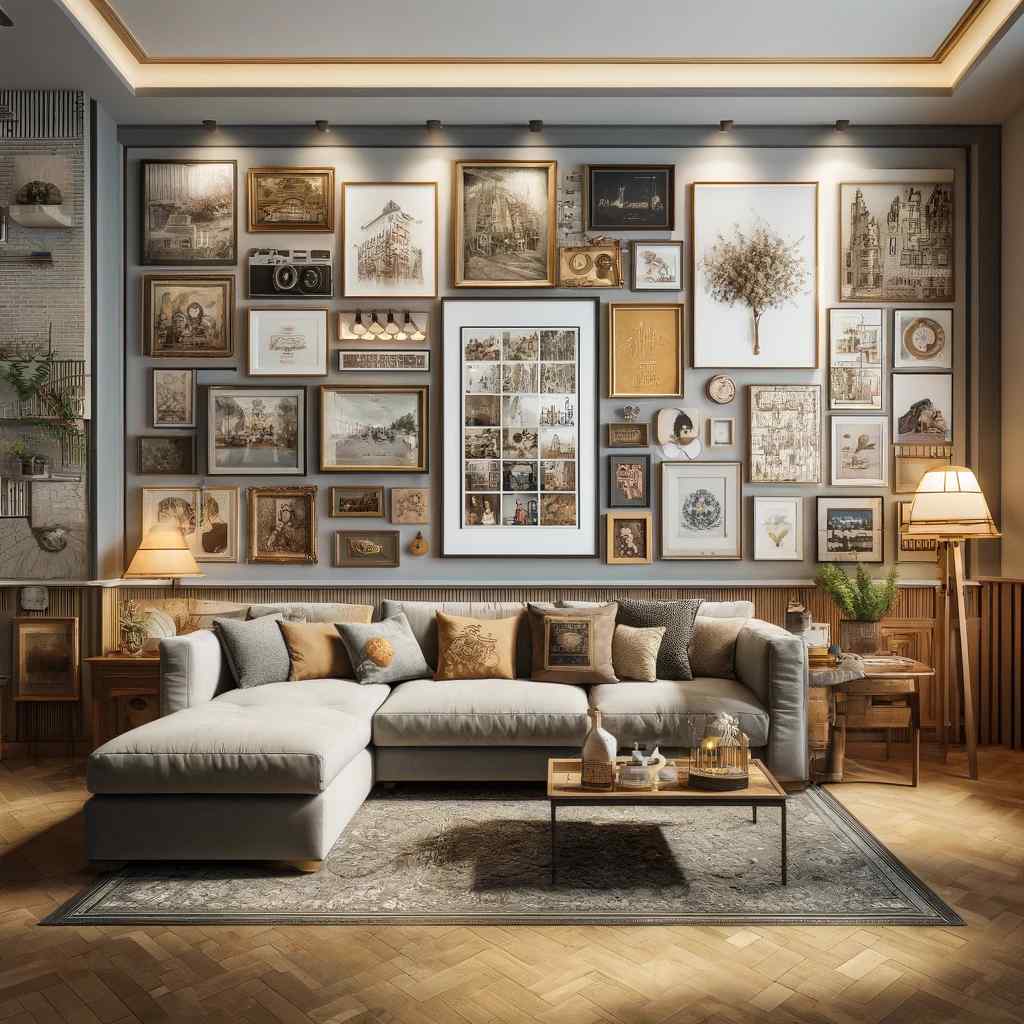 personalised gallery wall interior design idea for home