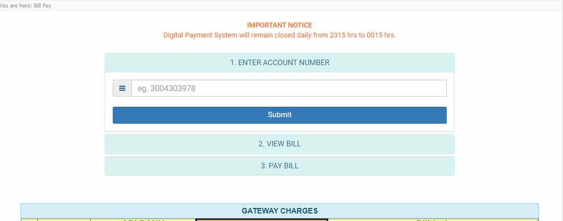 pspcl bill payment portal