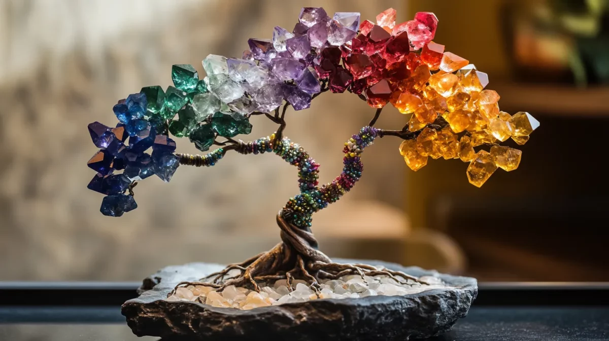 seven chakra crystal tree vastu