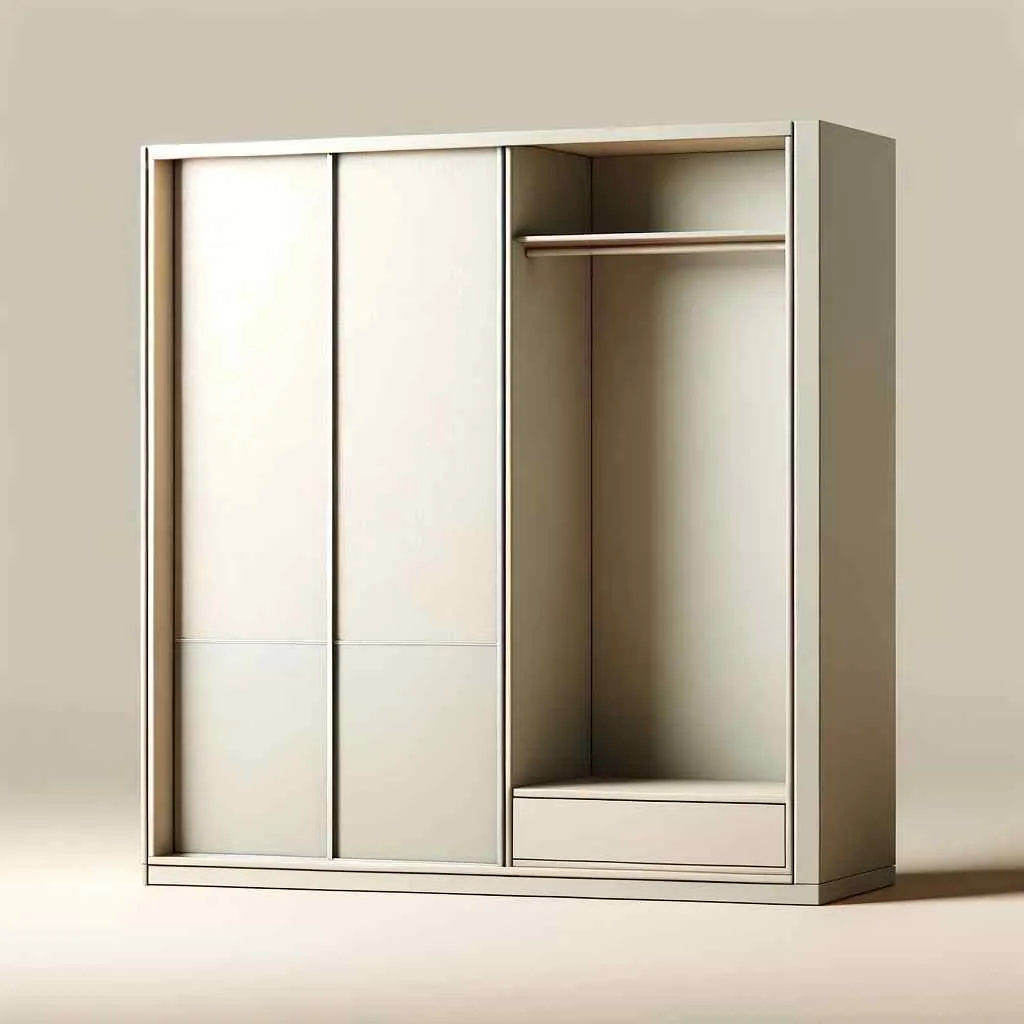 sleek and functional simple 2 door sliding wardrobe design