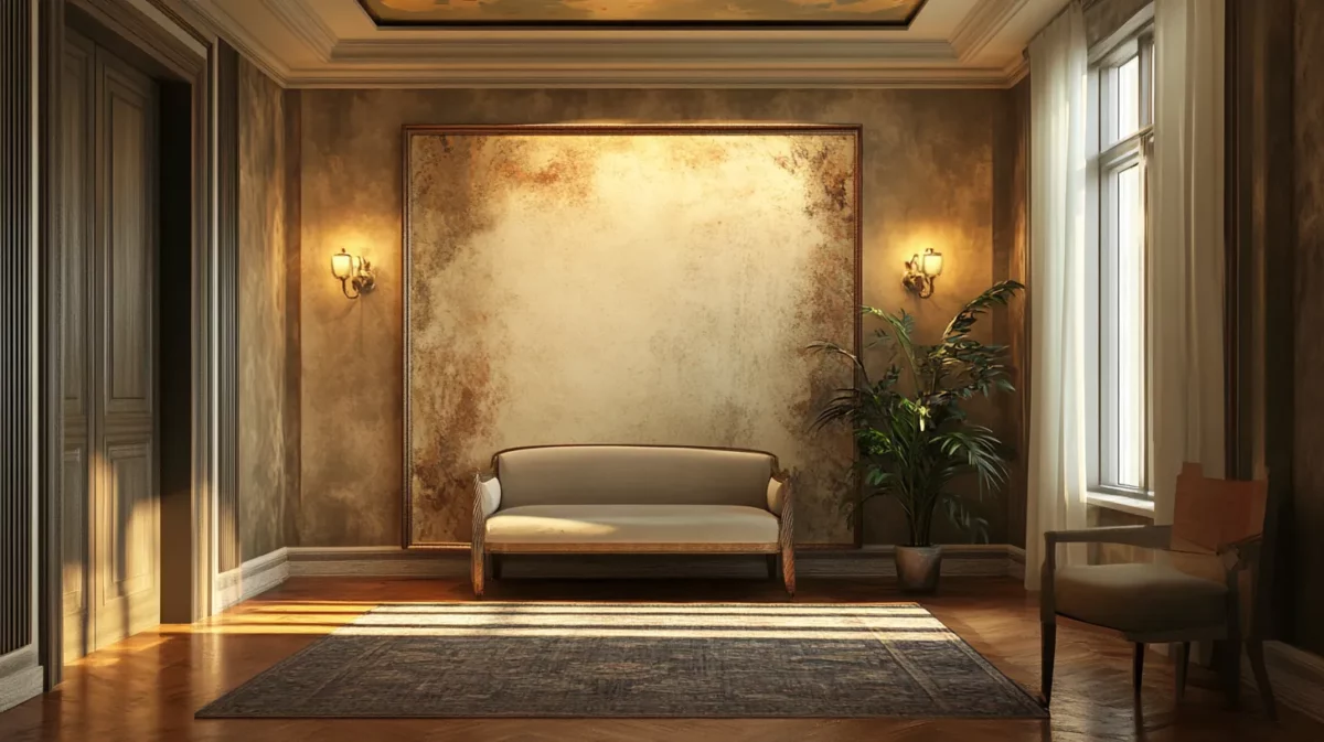 textured elegance wall painting design