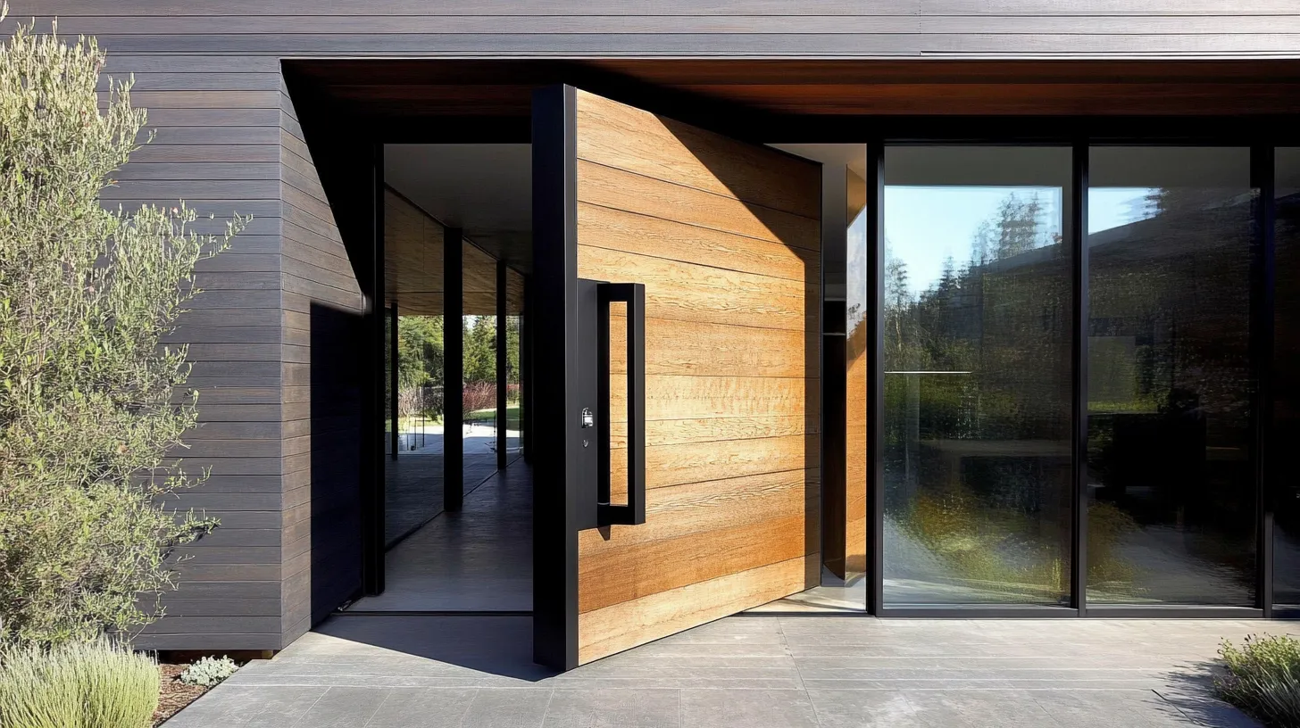 unique and stylish pivot door designs