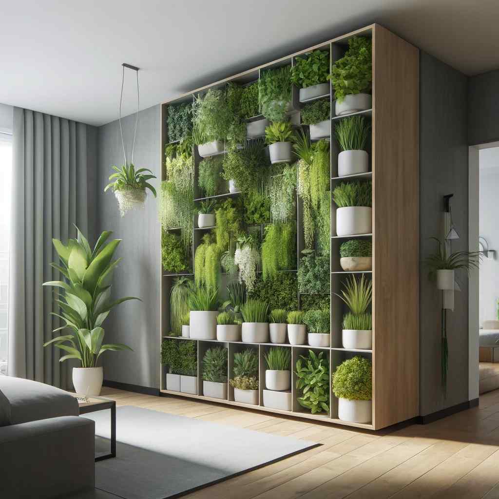 vertical indoor garden interiors for small house