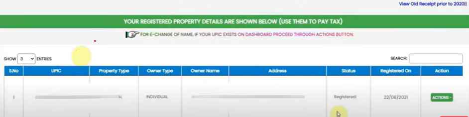 submit the information in edmc property tax payment